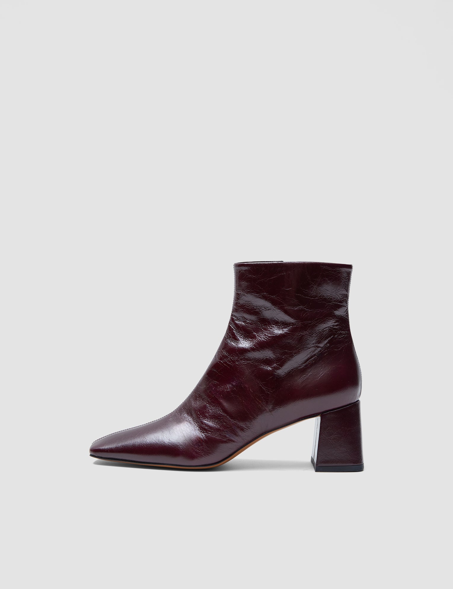 Red Heeled Patent Leather Ankle Boots - Joseph