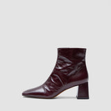 Red Heeled Patent Leather Ankle Boots - Joseph