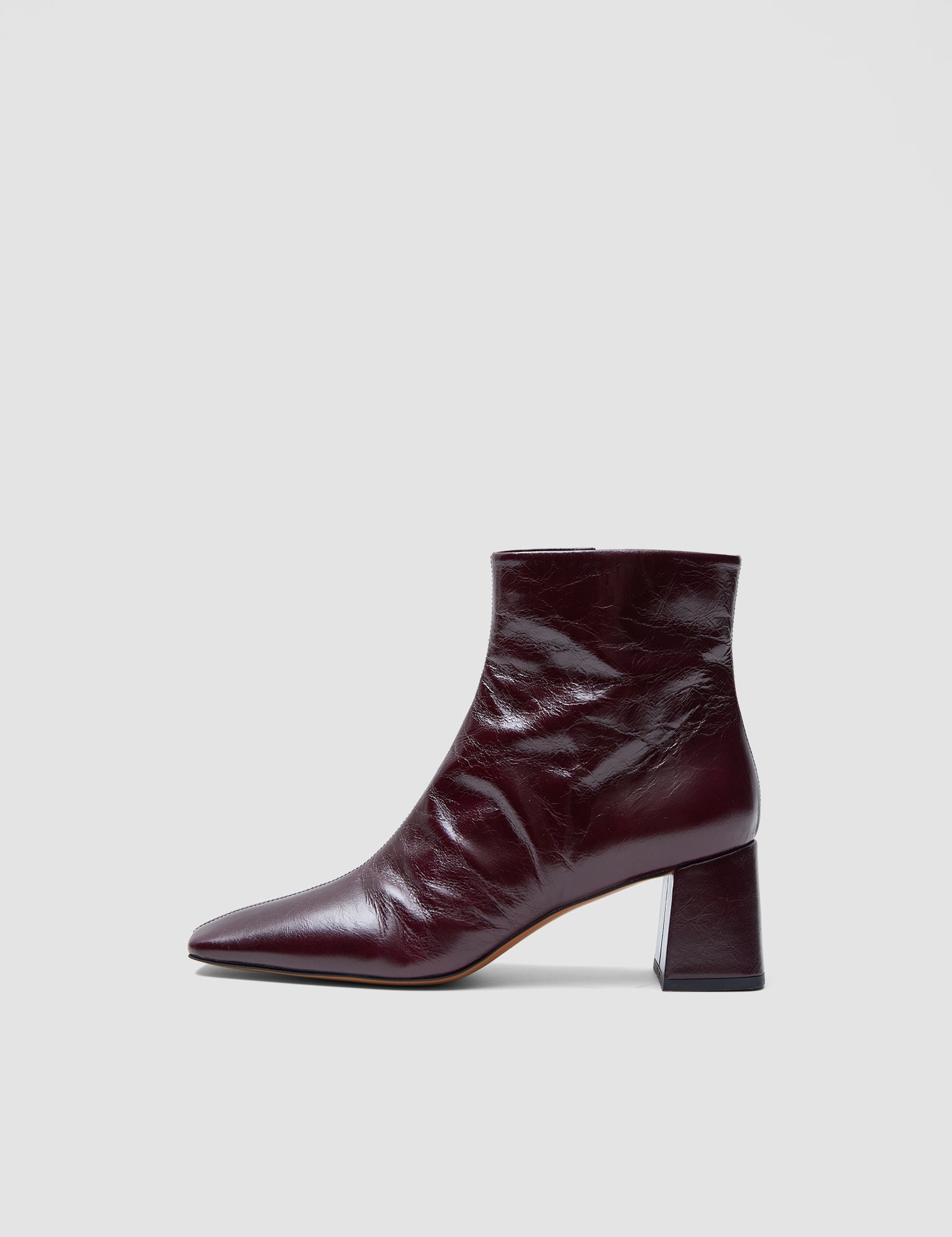 Red Heeled Patent Leather Ankle Boots - Joseph