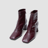 Red Heeled Patent Leather Ankle Boots - Joseph