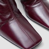 Red Heeled Patent Leather Ankle Boots - Joseph