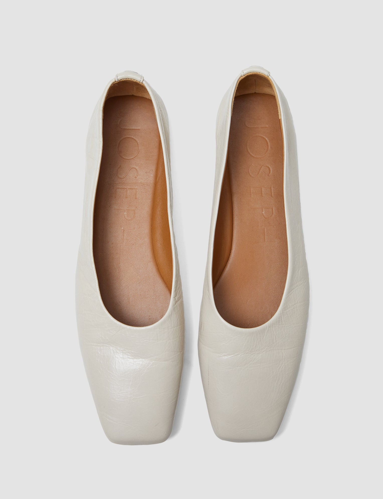 Beige Patent Leather Ballerinas - Joseph