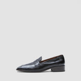 Black Leather Penny Loafers - Joseph