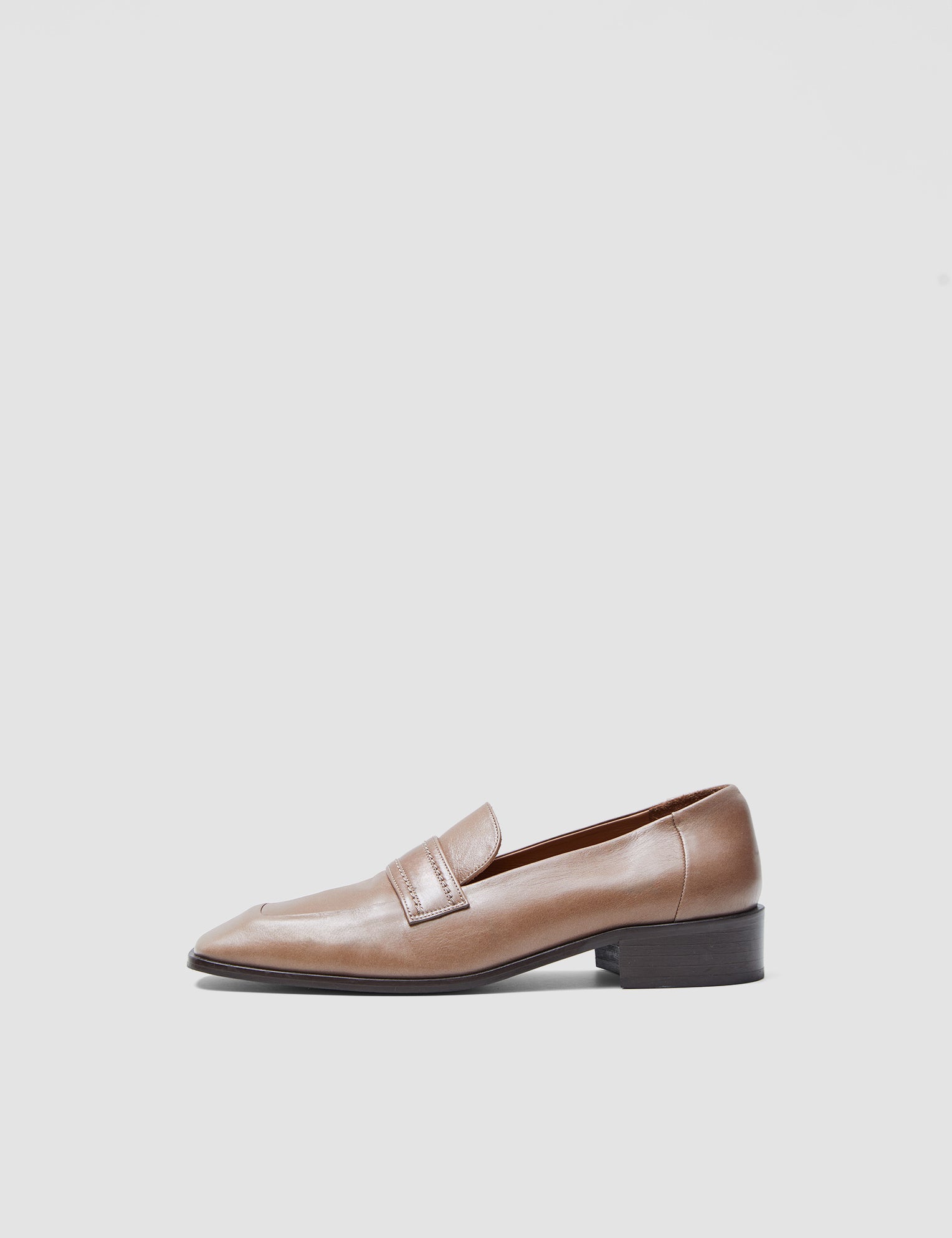 Brown Leather Penny Loafers - Joseph