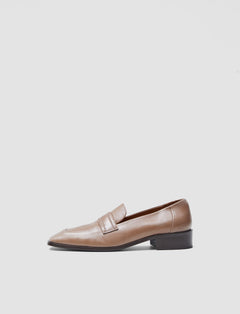 Brown Leather Penny Loafers - Joseph
