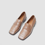 Brown Leather Penny Loafers - Joseph