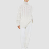 White Fortin Cable Mohair Jumper - Joseph