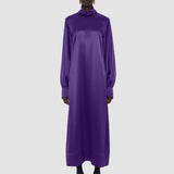 Purple Cels Double Satin Dress - Joseph