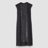 Black Boulle Two-Piece Chiffon Sequin Dress - Joseph