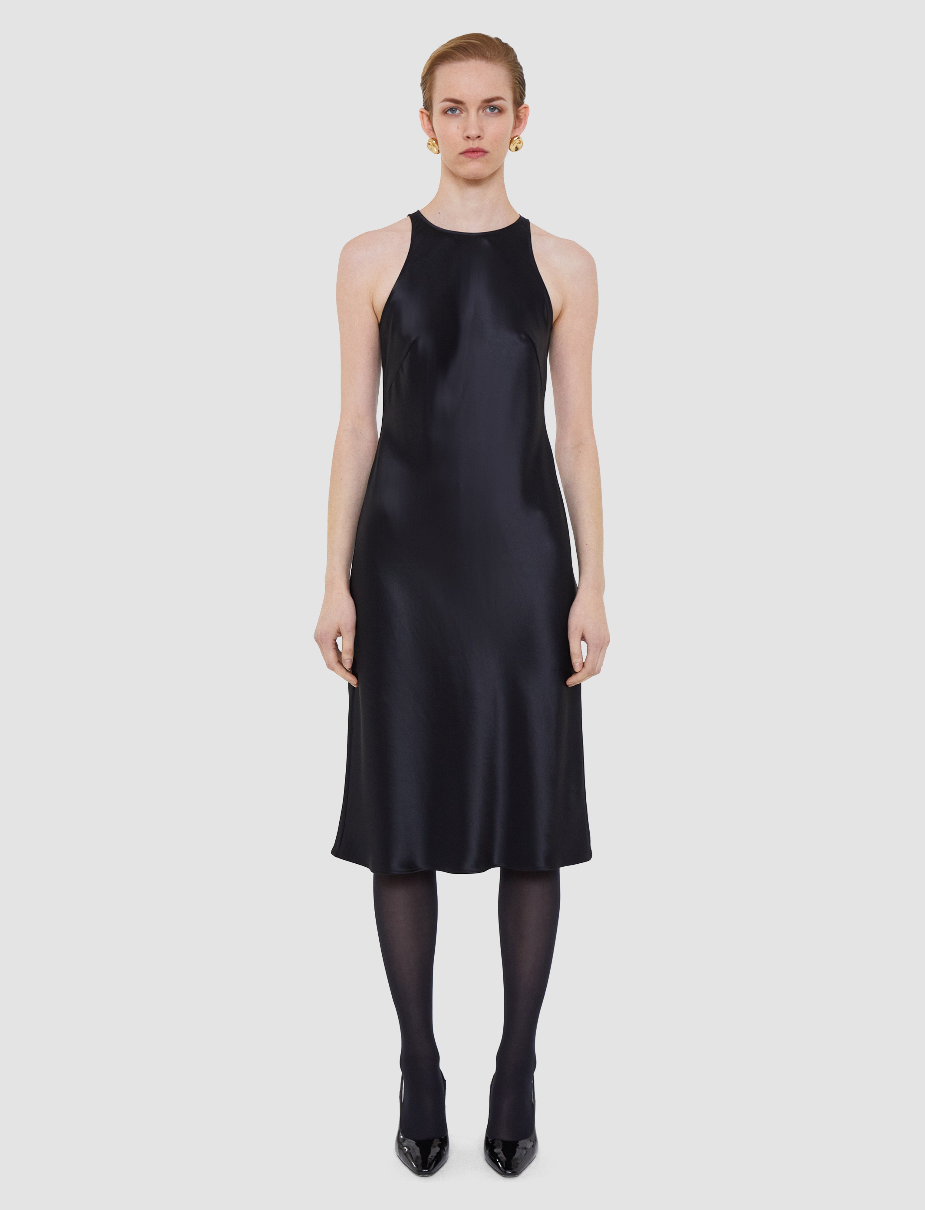 黒-boulle-two-piece-chiffon-sequin-ドレス-JOSEPH