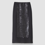 Black Cambo Chiffon Sequin Skirt - Joseph