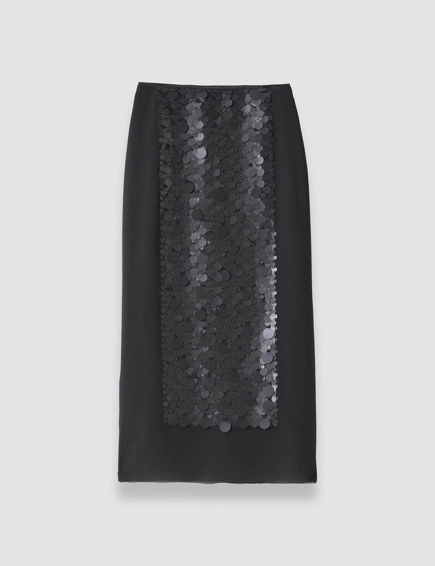 Black Cambo Chiffon Sequin Skirt - Joseph