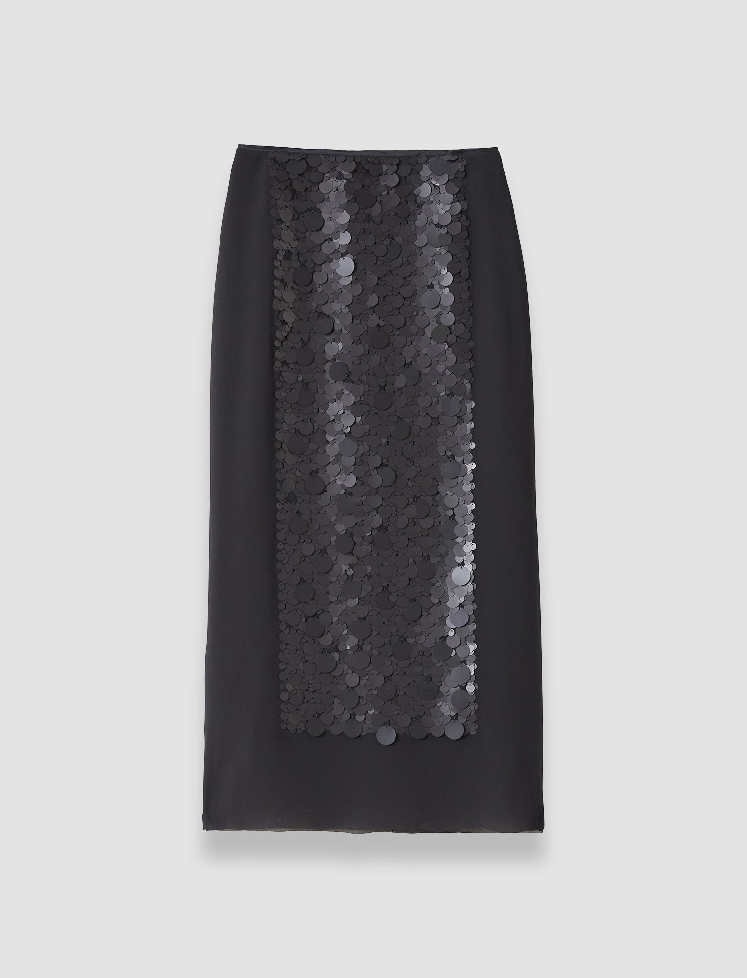 黒-cambo-chiffon-sequin-スカート-JOSEPH