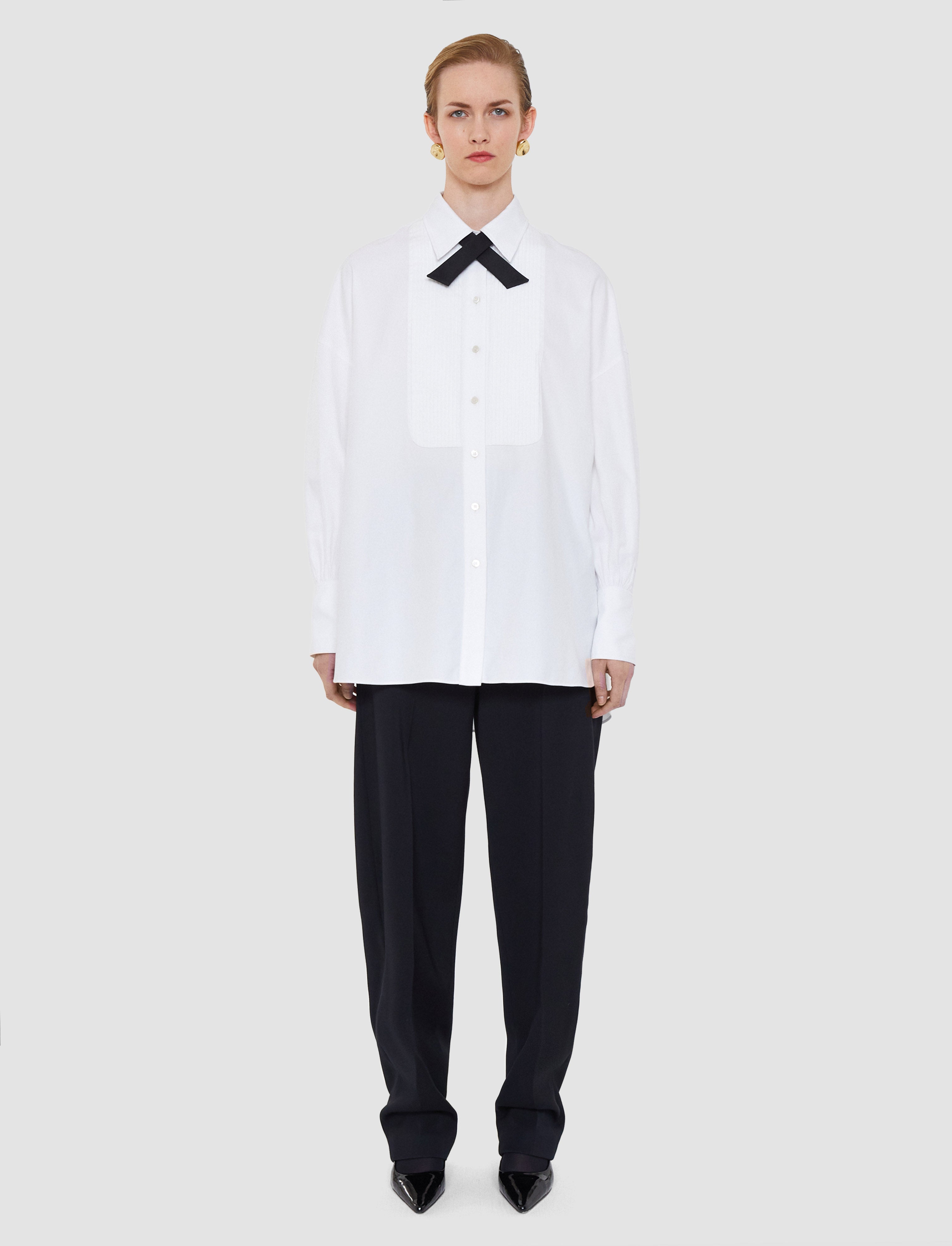 ホワイト-ferrus-tuxedo-cotton-シャツ-JOSEPH