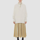 White Noel Fisherman Rib Cashmere Jumper - Joseph