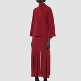 Red Larrey Compact Milano Knit Top - Joseph