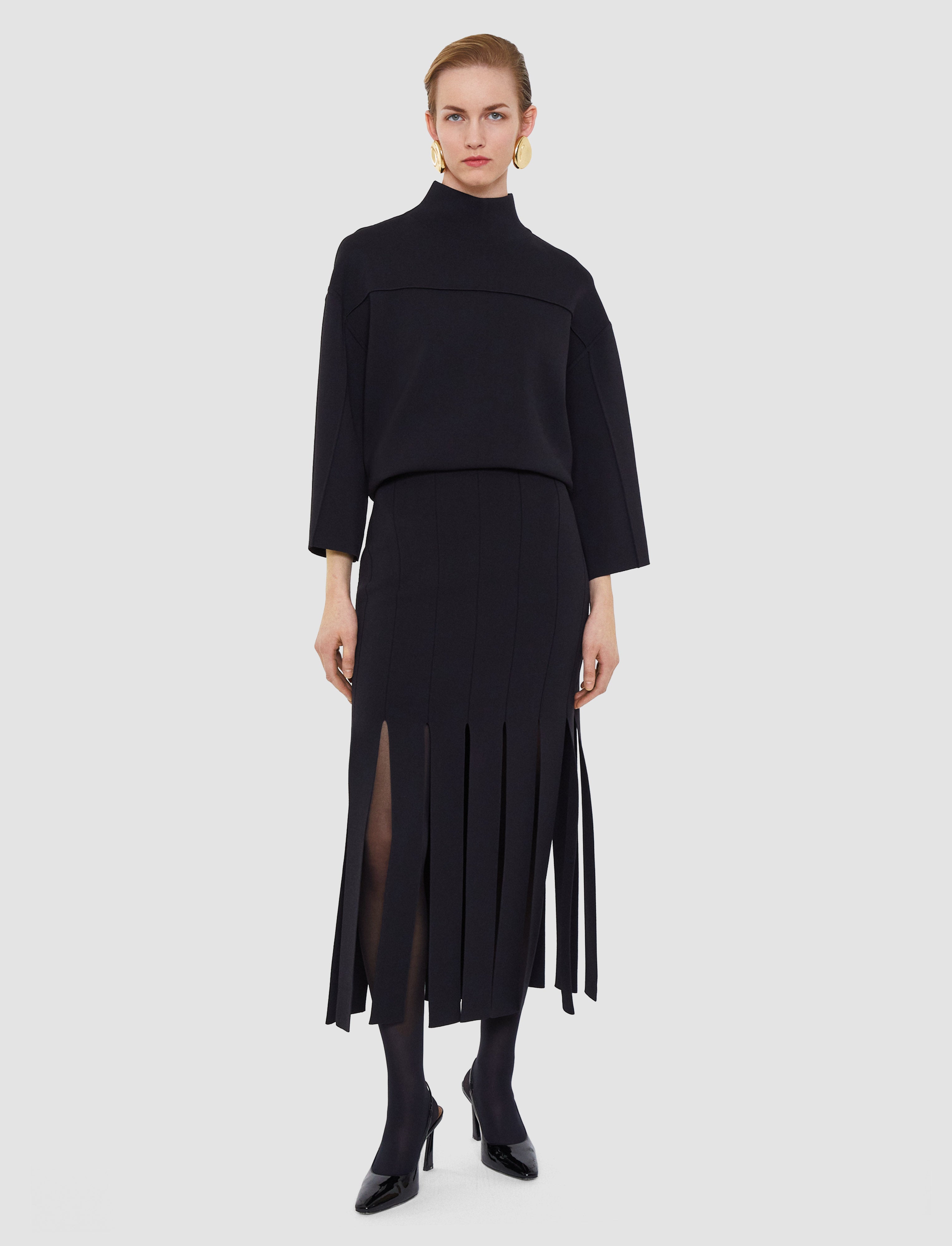 black-lagny-compact-milano-knit-skirt-JOSEPH