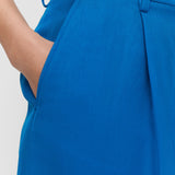 Blue Centa Linen Blend Shorts - Joseph