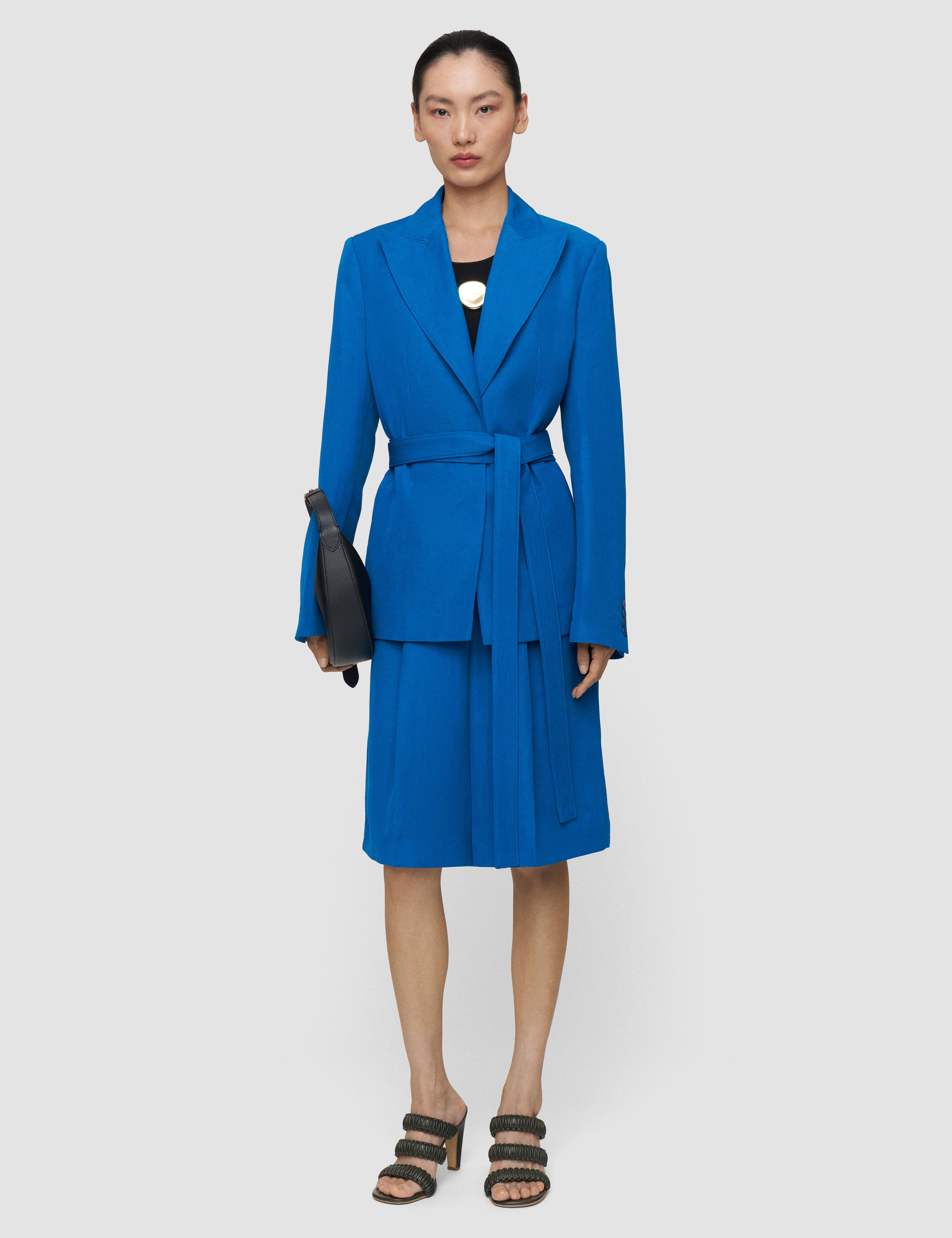 Blue Vinca Linen Blend Jacket - Joseph