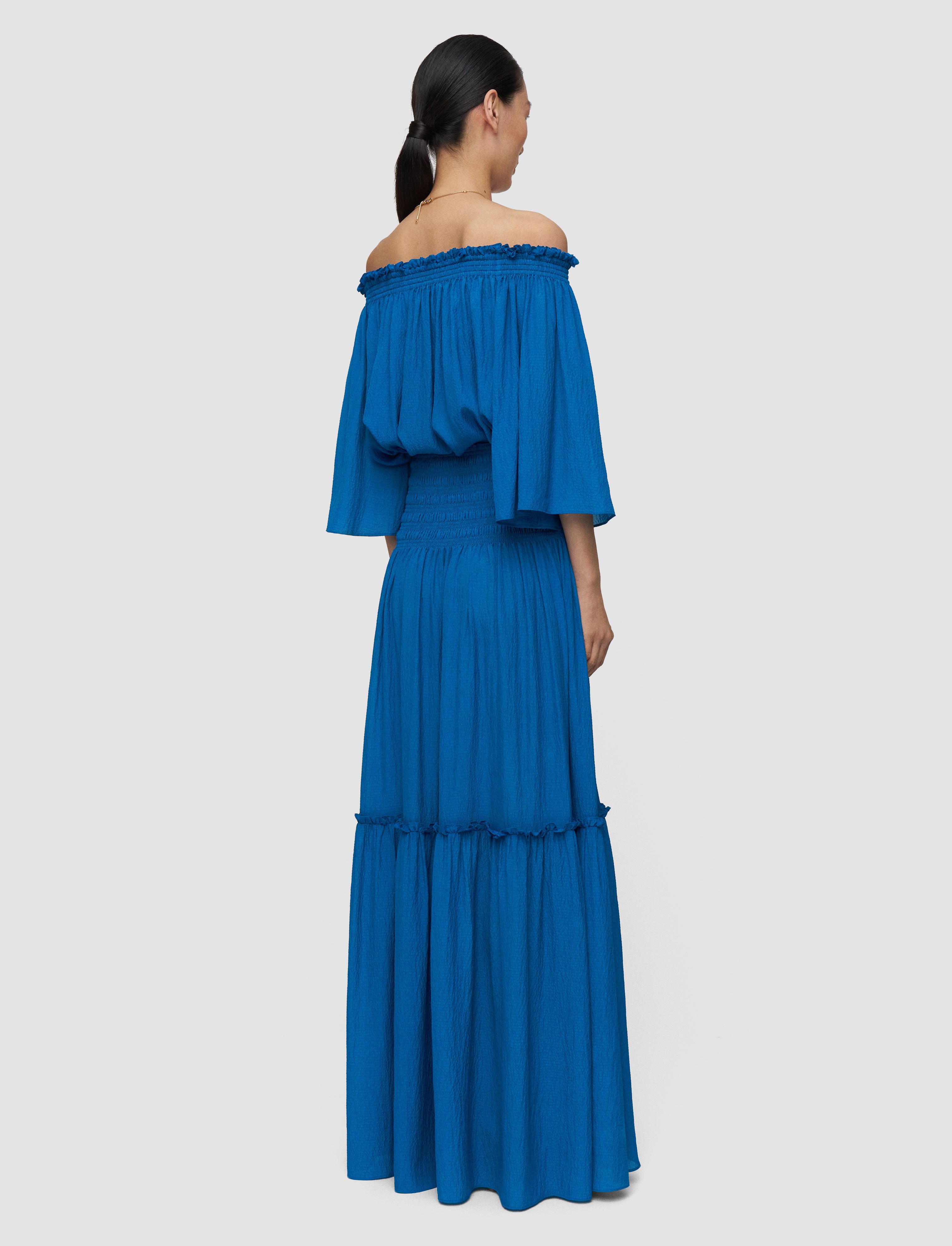 blue-folia-textured-silk-skirt-JOSEPH