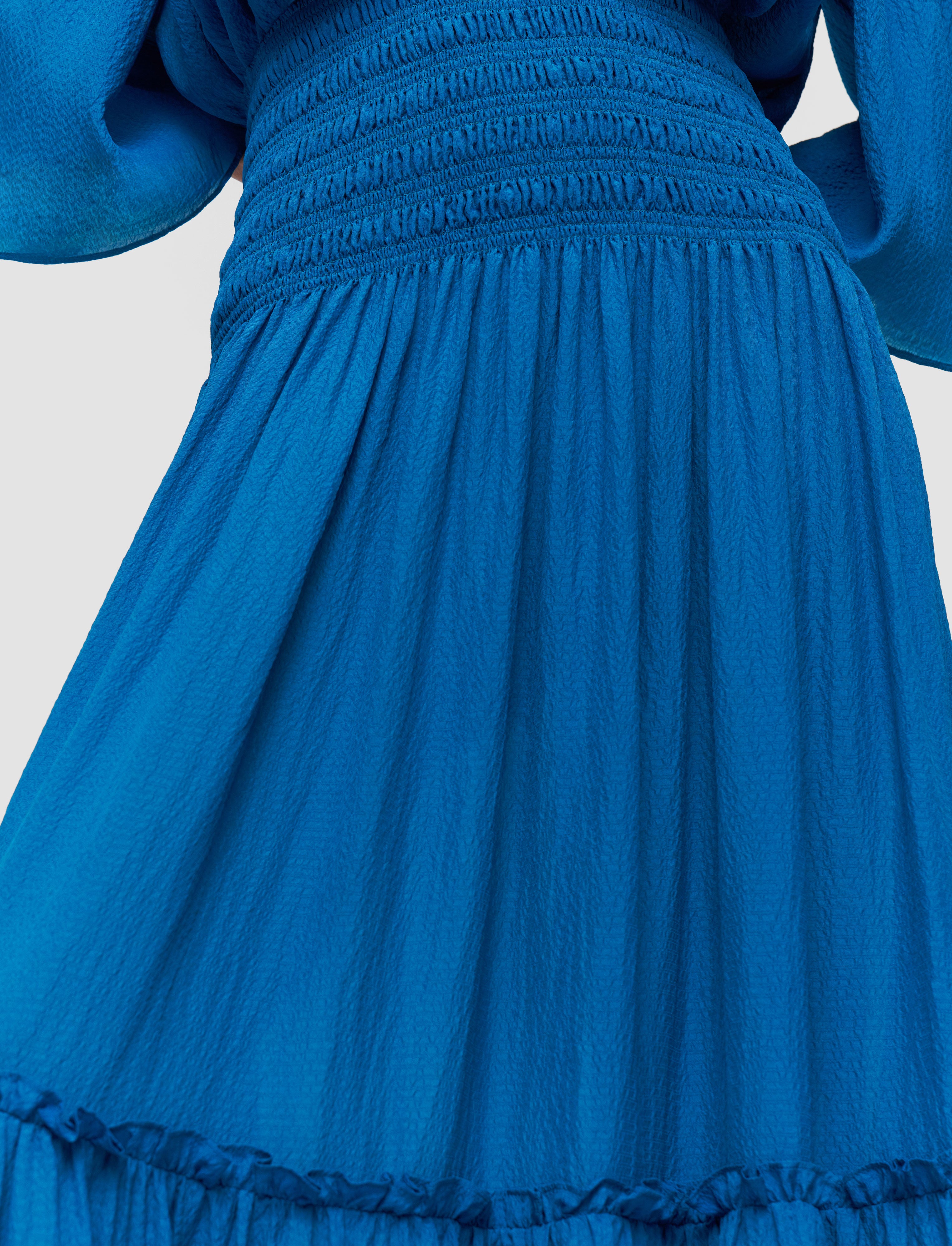 blue-folia-textured-silk-skirt-JOSEPH