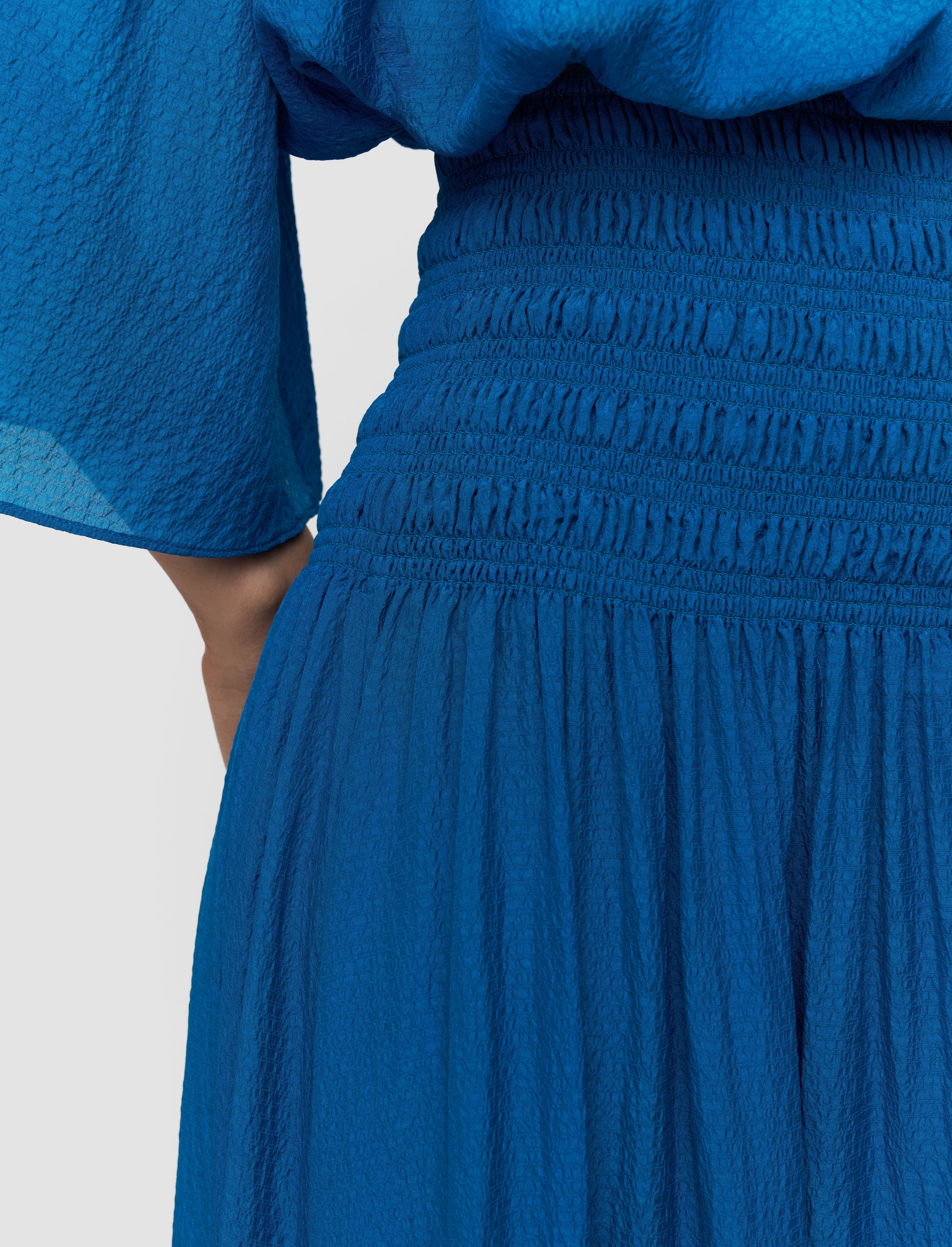 blue-folia-textured-silk-skirt-JOSEPH