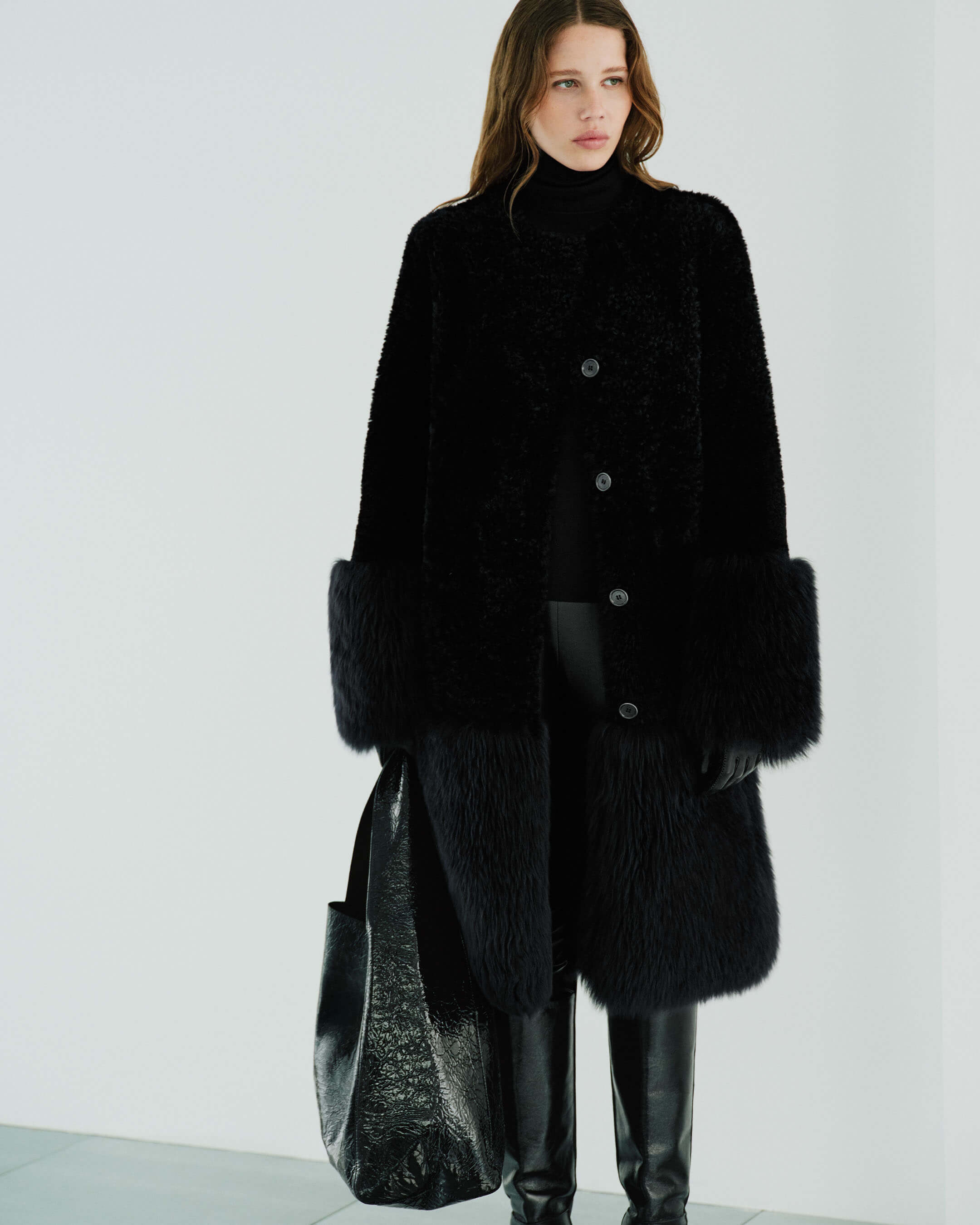 ジャケット・アウター JOSEPH 楽天市場】JOSEPH ムートンダウンブロック ダウンジャケット