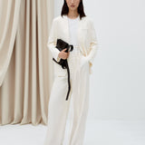 Pantalon Alanel en soie et coton doux