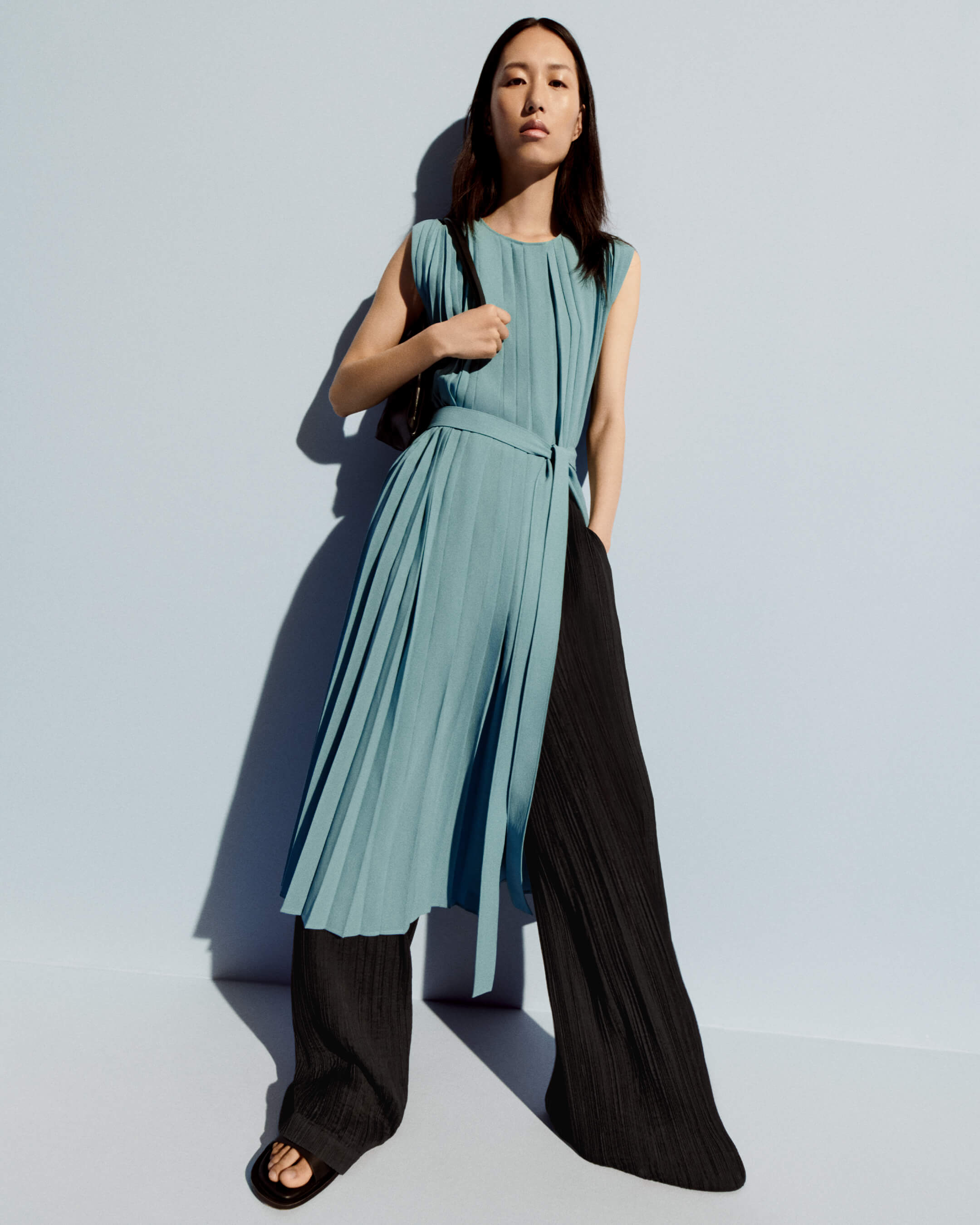 blue-davide-airy-plisse-dress-JOSEPH