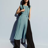 Mawn Pleat Jacquard Trousers