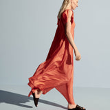 Robe Plumet en soie habotaï