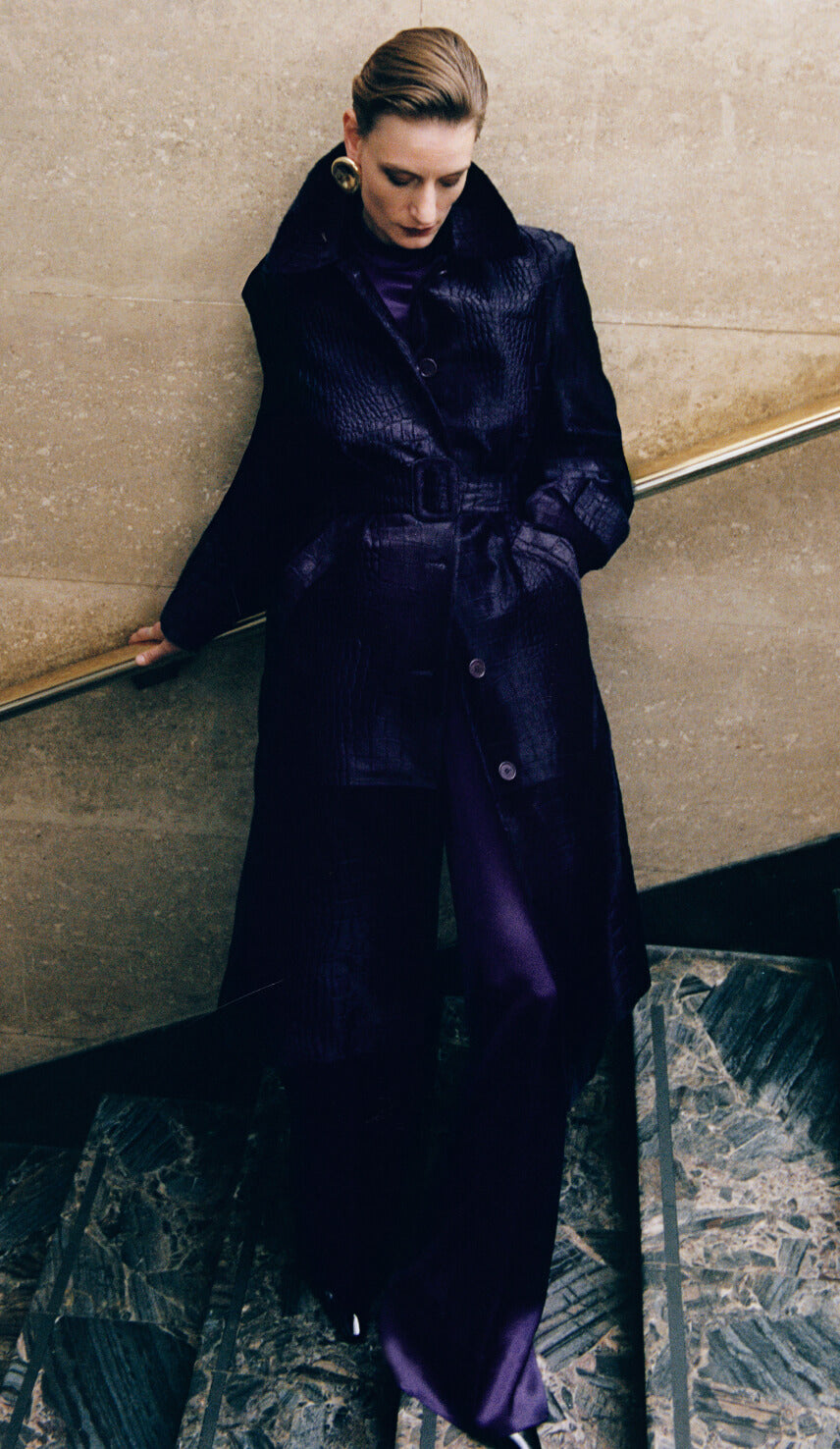 お値下げ　ジョゼフ　JOSEPH　トレンチコート　イタリア製　ネイビー　S お値下げ ジョゼフ JOSEPH トレンチコート イタリア製 ネイビー S