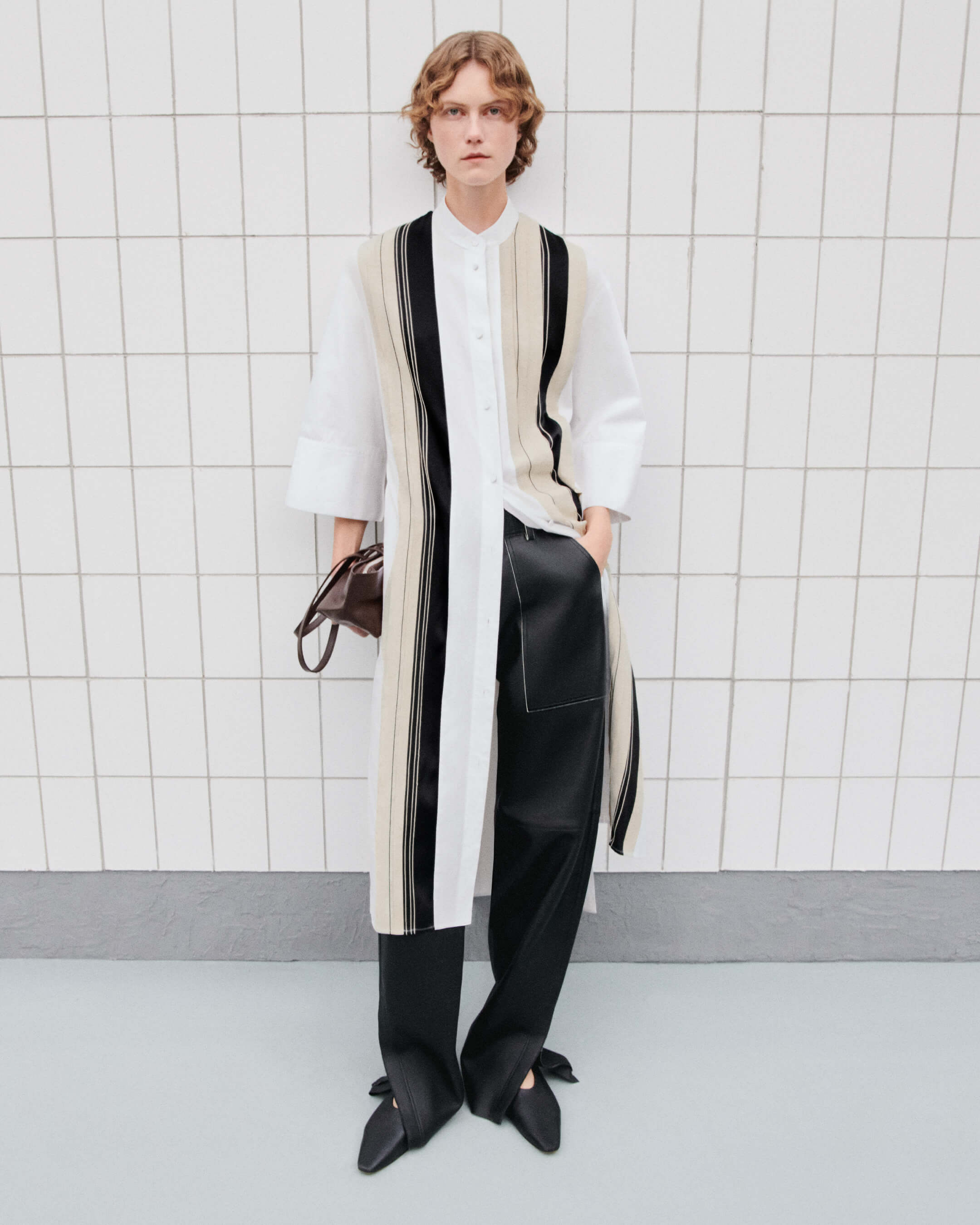 white-mederic-poplin-colour-block-dress-JOSEPH