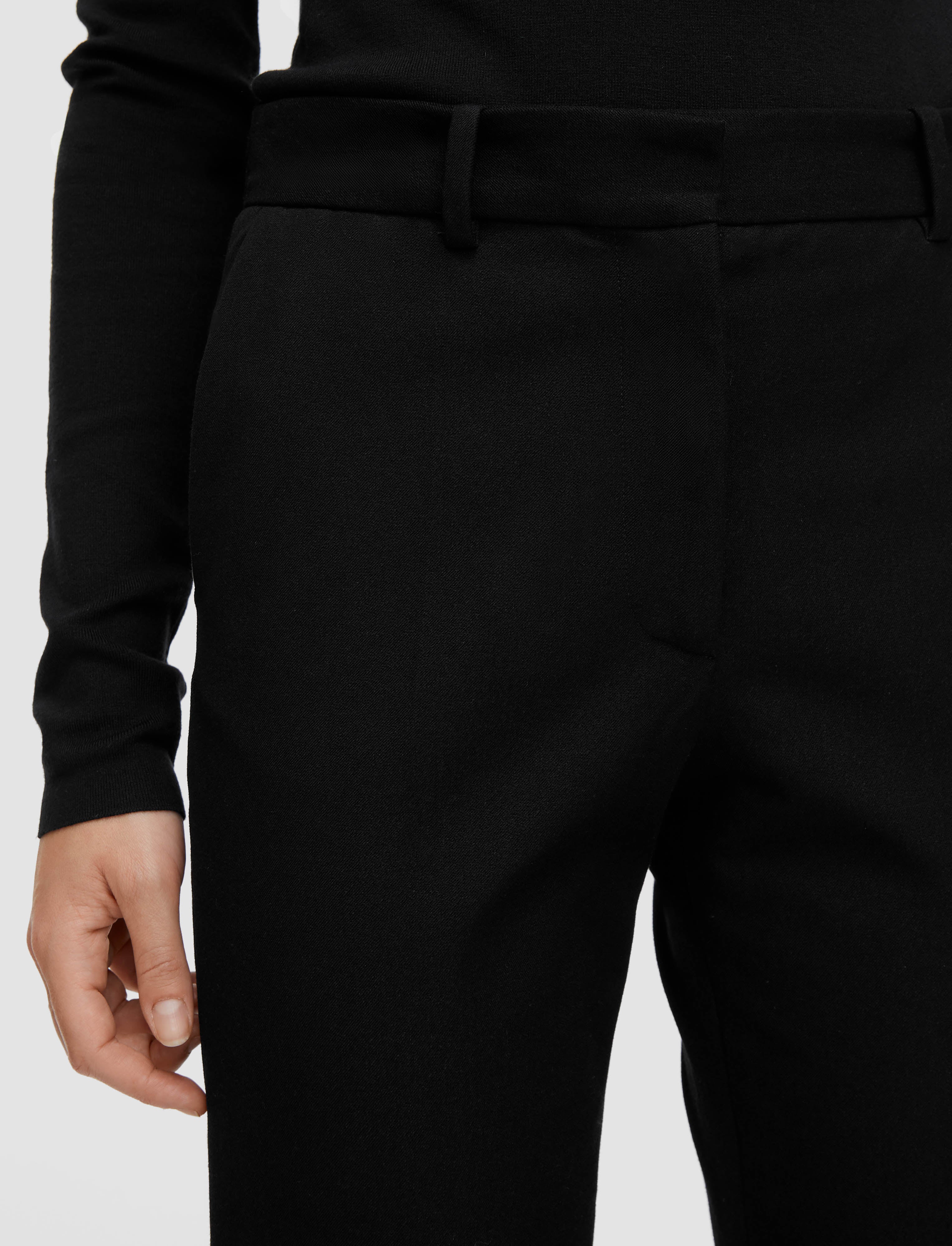 black-coleman-gabardine-stretch-trousers-JOSEPH