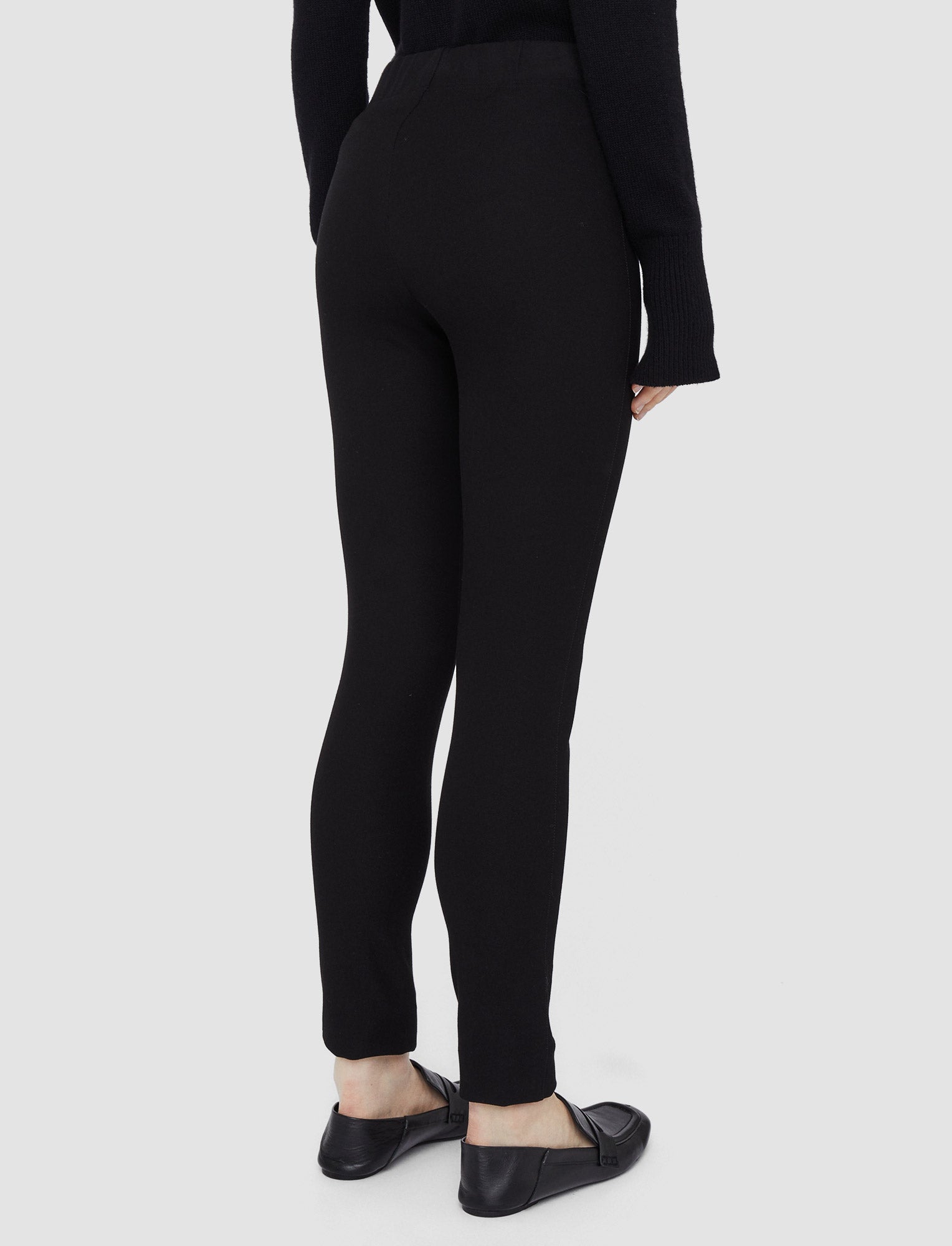 black-gabardine-stretch-leggings-JOSEPH