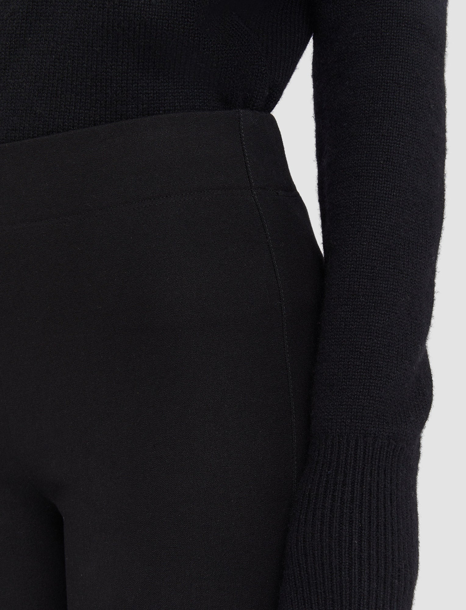 black-gabardine-stretch-leggings-JOSEPH