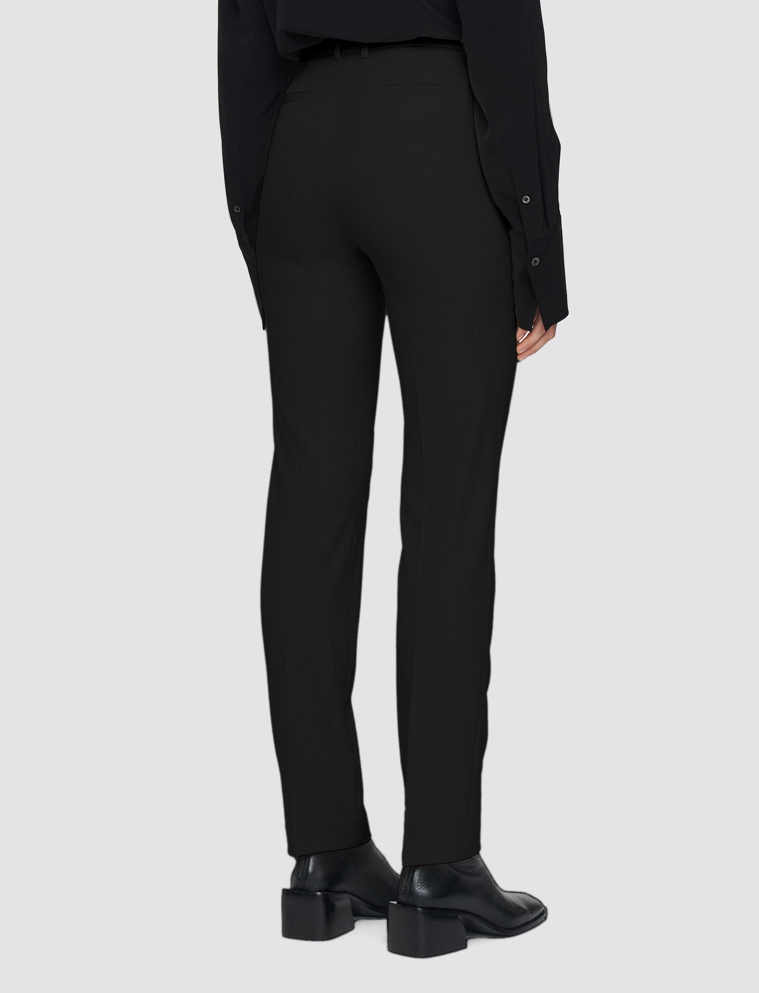 black-gabardine-stretch-coleman-long-trousers-JOSEPH