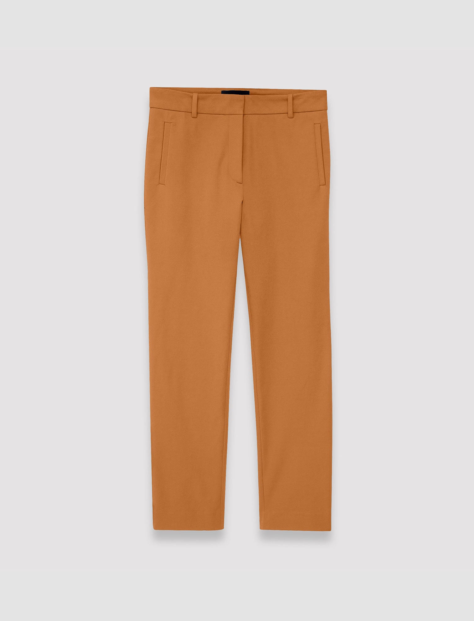 marron-pantalon-new-eliston-en-gabardine-stretch-JOSEPH