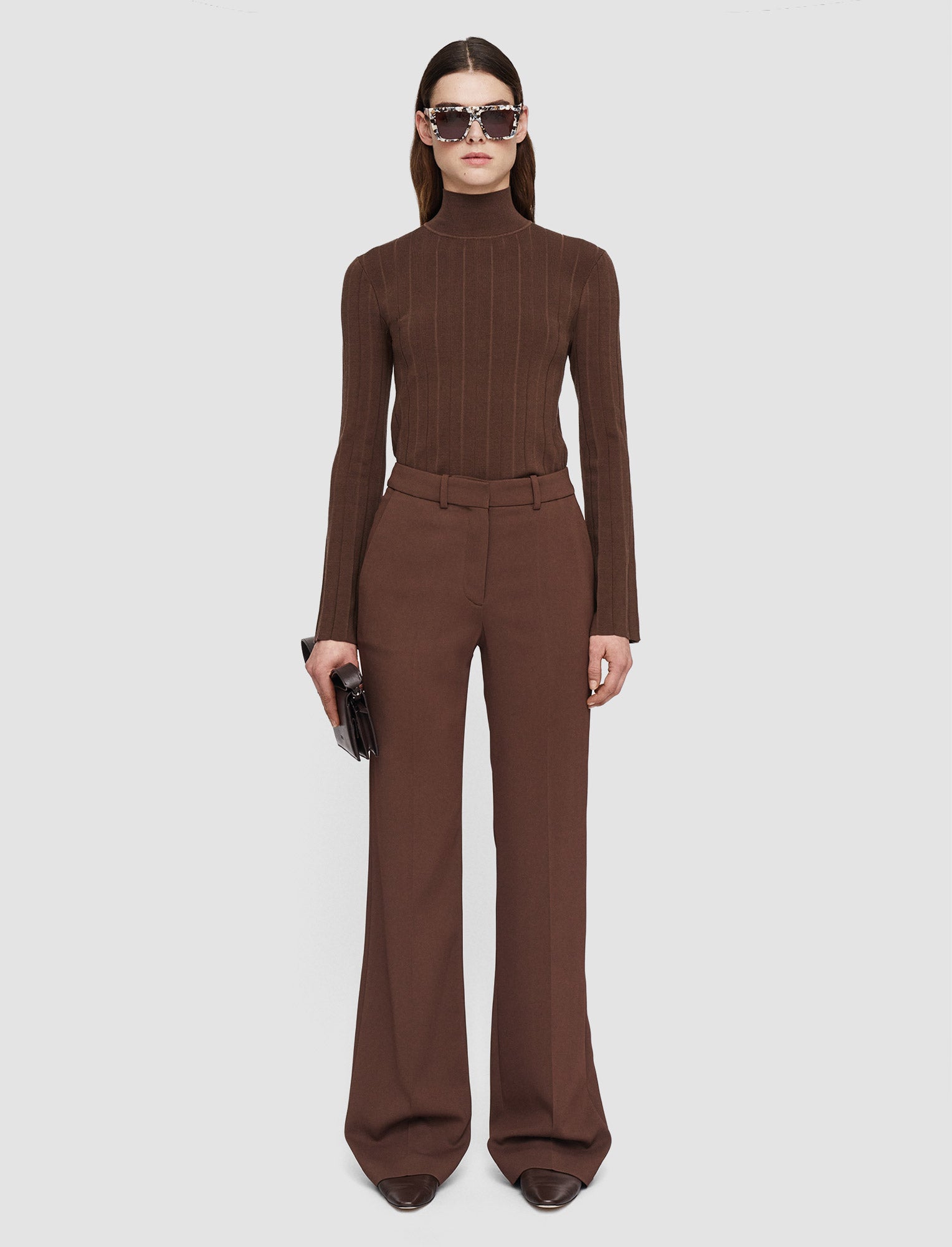 marron-pantalon-morissey-en-cady-confort-JOSEPH