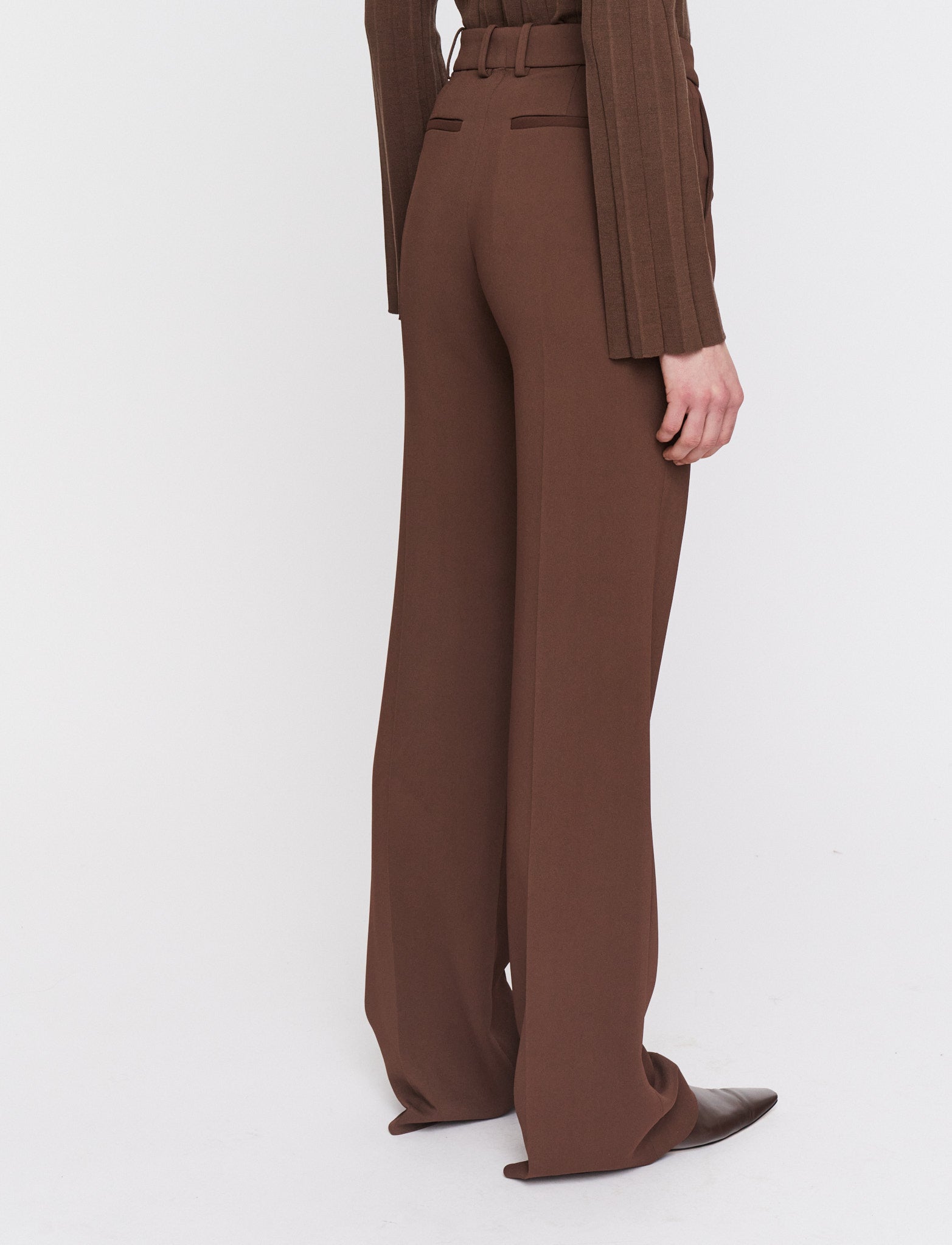 marron-pantalon-morissey-en-cady-confort-JOSEPH