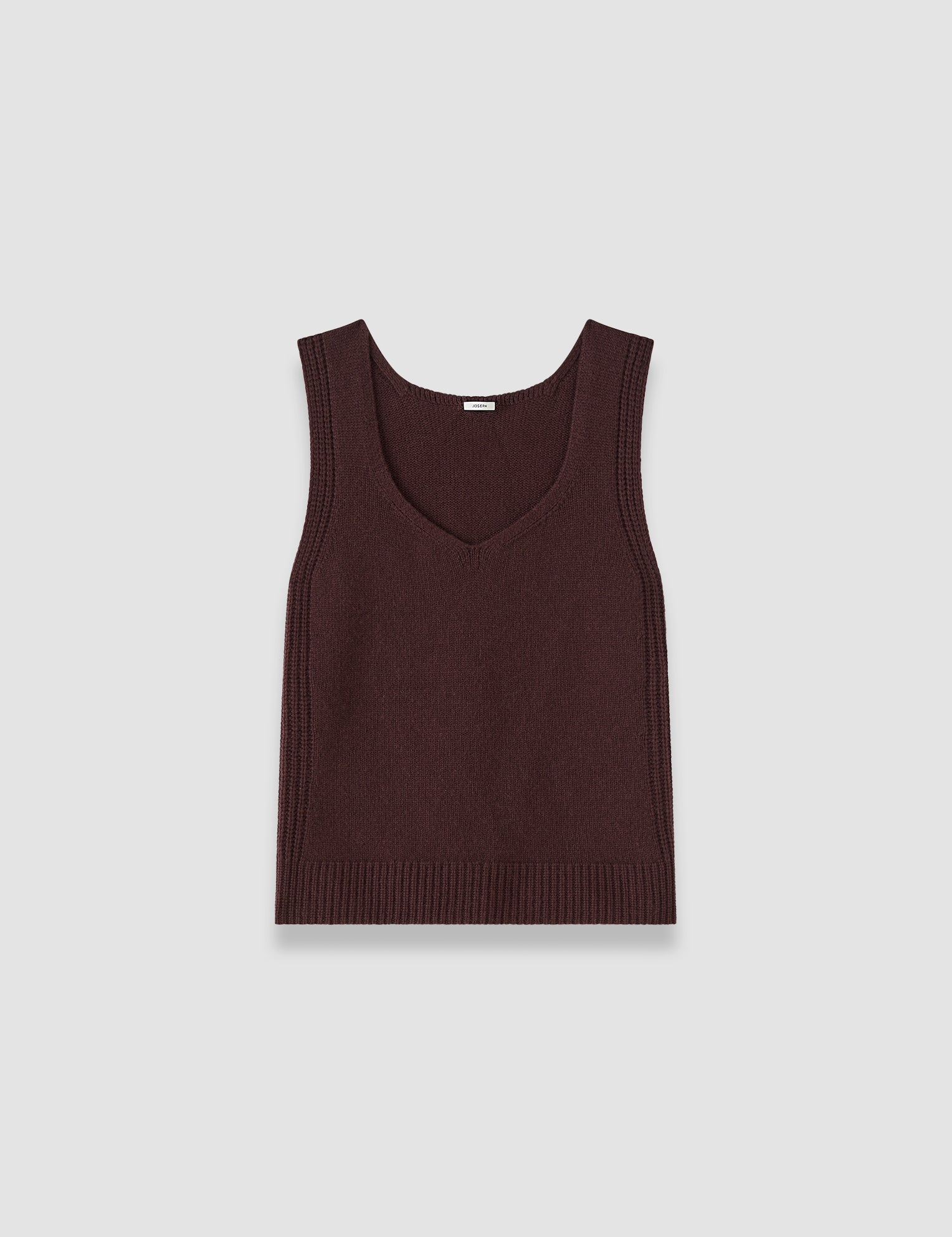 Purple Aba Pure Cashmere Tank Top - Joseph