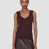 Purple Aba Pure Cashmere Tank Top - Joseph