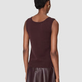 Purple Aba Pure Cashmere Tank Top - Joseph