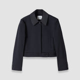 Black Abbe Tailored Crepe Jacket - Joseph