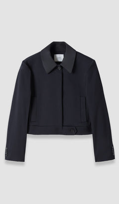Black Abbe Tailored Crepe Jacket - Joseph