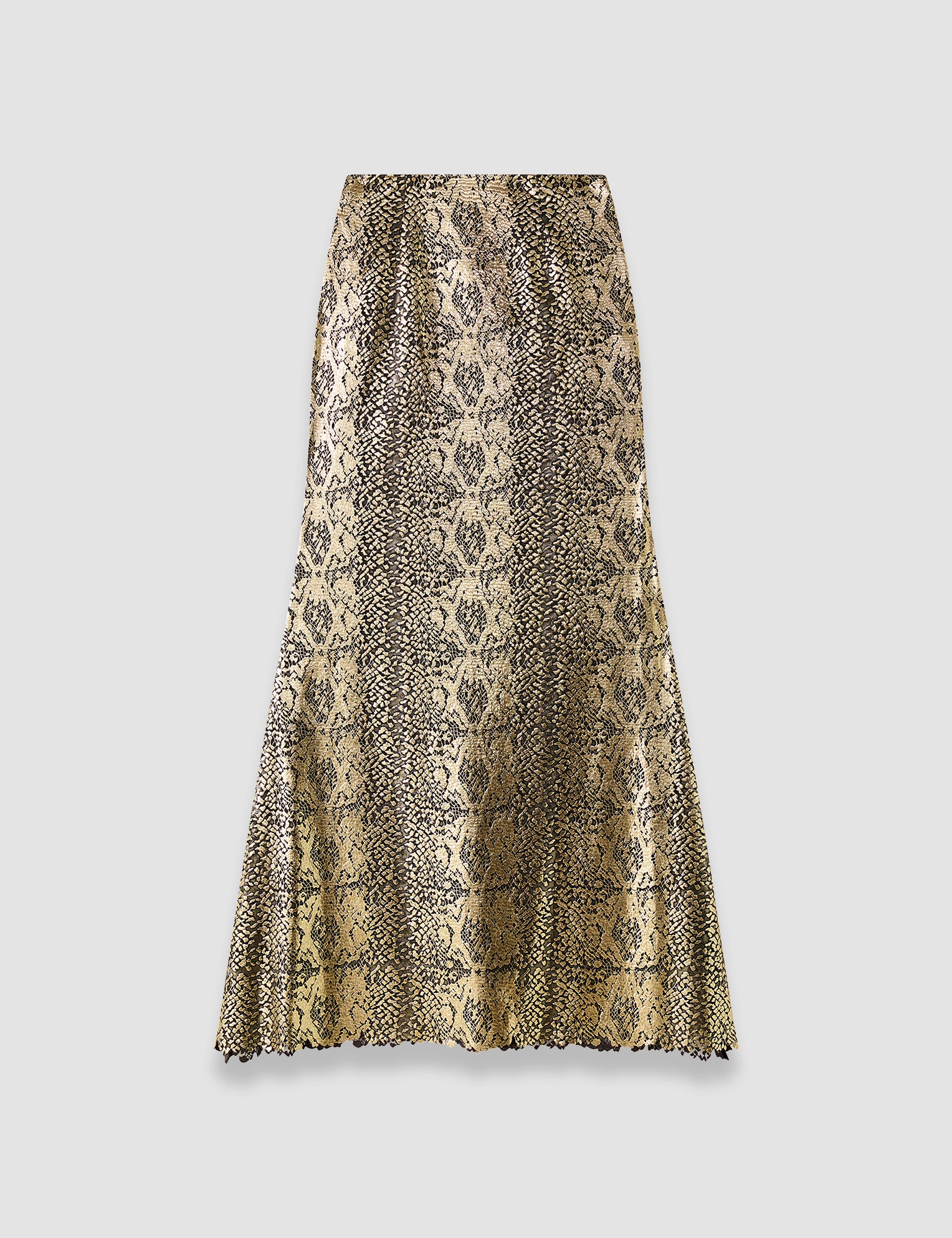 Gold Abney Bullion Sheer Snake Skirt - Joseph