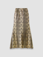 Gold Abney Bullion Sheer Snake Skirt - Joseph