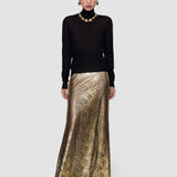 Gold Abney Bulion Snake Skirt - Joseph