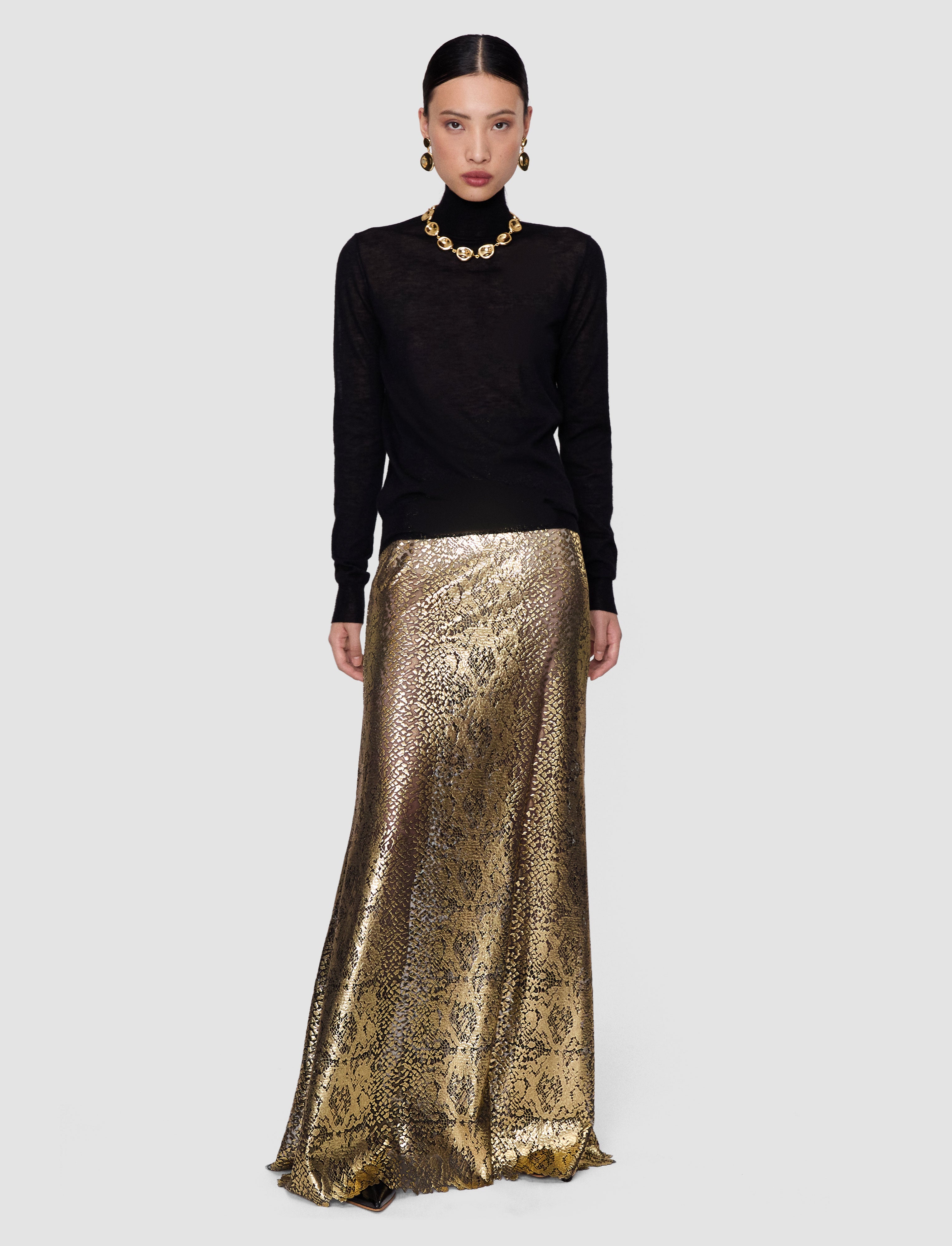 gold-abney-bulion-snake-skirt-JOSEPH