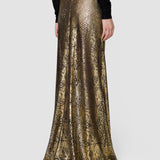 Gold Abney Bulion Snake Skirt - Joseph